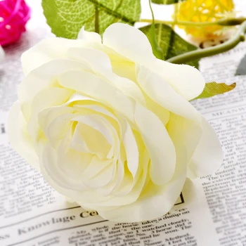 Umelý Kvet ruže kvalitného hodvábneho kvetu svadobnú hostinu izbe čaj stôl dekorácie falošné kvety .vianočné ozdoby fo