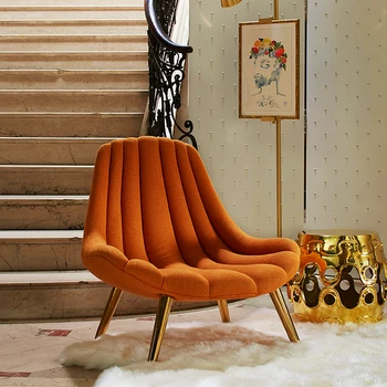 Jednoduché, moderné lenivý stoličky Nordic dizajn, kreatívne módne textílie voľný čas pohovka kreslo villa klubu jednej stoličky