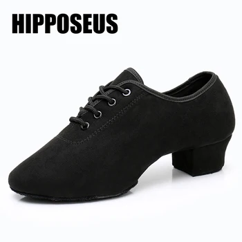 Hipposeus Tanečné Topánky Muži Ženy latinskej Moderné Salsa Tango Sála Ženy Tanečné Topánky l Strany Tanečné Topánky Mäkké/Gumy Jediným