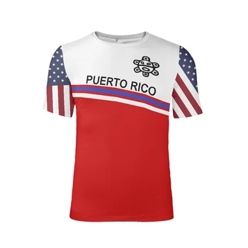 Letné Módy Polynézskej Tradičné Domorodé Puerto Rico Logo Tlače O-krku Priedušná T Košele, Mens Príležitostných Krátky Rukáv T Shirt