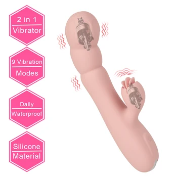 Jazyk Lízanie Vibrátor Pošvy Dráždiť Klitoris Stimulácia G-Spot Vibrátor Upozorňuje Dospelých Produkty pre 18 2 v 1, Sexuálne Hračky pre Ženy