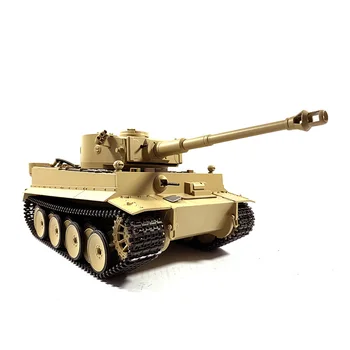 Mato SÚPRAVA RC Tank 100% Kov 1/16 Rozsahu Žltá nemeckého Tigra som BB Streľba 1220 RC Model Chlapec Hračka TH00646-SMT8