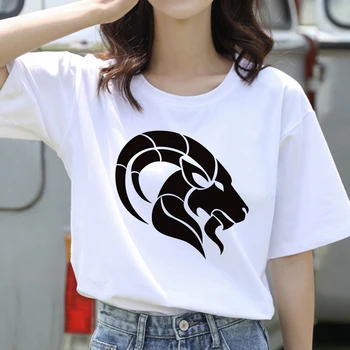 Špeciálne Totem Print T Shirt Ženy Móda Krátke Rukávy Bežné Harajuku 90. rokoch T-Shirt Femme Streetwear Topy Tee Tričko