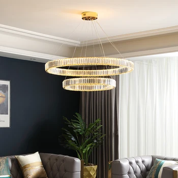 Kolo krištáľový luster obývacia izba luster moderný minimalistický jedáleň, spálňa svetlo luxusnom štýle DL značky