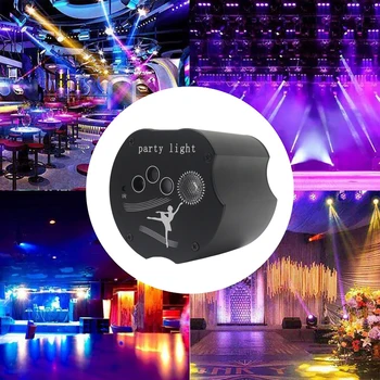 Diaľkové Ovládanie 64 Vzory RGB Fáze Laser DJ, Disco Svetlo Projektora USB Zvuk Strana Dovolenku Tanec Svadobné Bar Účinok Svetla