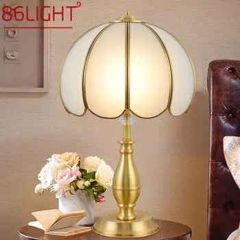 86LIGHT Súčasného Medi stolná Lampa Zlatá LED Mosadz Stôl Svetlo Tvorivé Dekor Pre Domáce Spálne