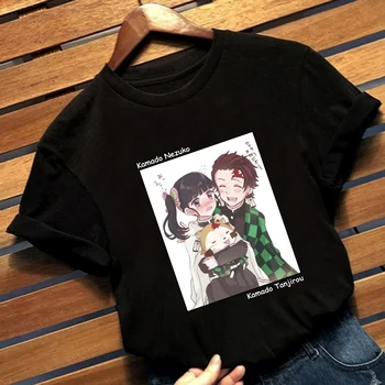 Démon Vrah Hot Anime T Shirt Legrační Karikatúra Tlače Topy Ženy Lete Kawaii Topy Príčinné Oblečenie, Unisex grafické t košele 2022