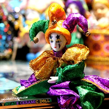 Vtipné Humanoidný Bábiky Hračky Keramické Klaun Zbierať Ornament Horor Rekvizity Bar Vianočné Dekorácie Halloween Darček Baby Boy