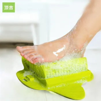 Nohy-umývanie Štetca Odreniny Nohy Odumretých Pleťových Môžu Byť Zavesené pomocou Prísavky Mäkké vlasy Foot Masáž Kefou
