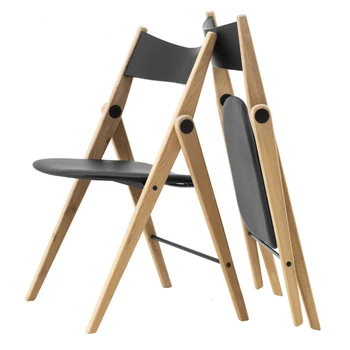 Nordic štýl jedálenské stoličky moderný jednoduchý domácnosti masívneho dreva jedálenské stoličky biely dub skladacie stoličky voľný čas stolička prenosná stolička