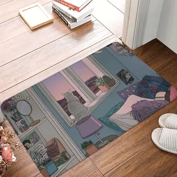 Galéria Preview Víla Anime Vaňa Mat Multicolor Noc Rohožky pre Dieťa Izba Kuchyňa Balkón Koberec Koberec Domáce Dekorácie