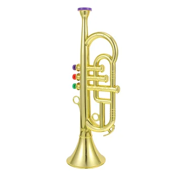 Trúbka Hračka Detský Hudobný Nástroj Instrumentstoys Saxofón Model Rohovej Batoľatá Skoro Trúb Hluku Elektronické Vzdelávacie