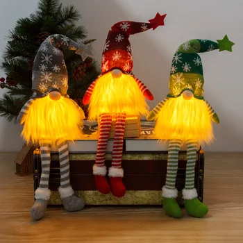 Svetelný trpaslík Rudolf Oblečenie pre Bábiku dlhé nohy anonymný bábika domov Vianočný večierok Vianočný darček nábytok, dekorácie produkty