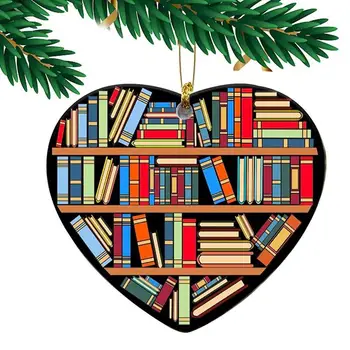 V tvare srdca Regálové Ornament Srdce Tvar Vianočné Knihy Ornament Windows Dekor Ornament Na Halloween, Vianoce, deň Vďakyvzdania