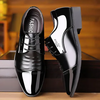Pánske Šaty Topánky Klasické Obleky Patent Kožené Topánky Pošmyknúť Na Úrad Oxford Svadobné Party Topánky Móda Formálne Topánky