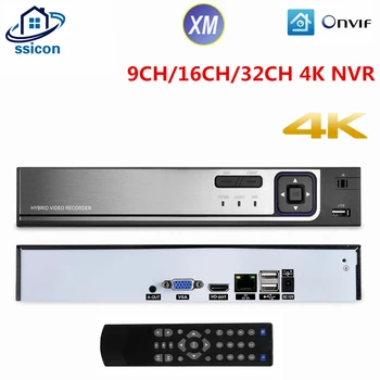 9CH 16CH 32CH KAMEROVÝ Bezpečnostný Dohľad NVR 4K 8MP Sieťový Video Rekordér Pre IP kamerový Systém Kit