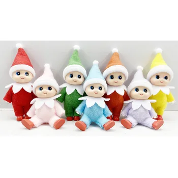 Dieťa Elf Bábiky s Nohy Topánky Baby Doll Elf Hračka s Hnuteľným Ruky Nohy Vianočné Bábiky Baby Elfovia Bábika